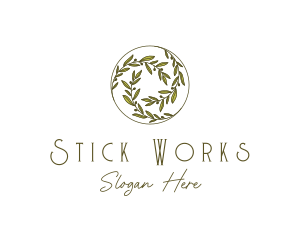 Natural Olives Circle logo design