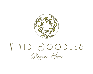 Natural Olives Circle logo design