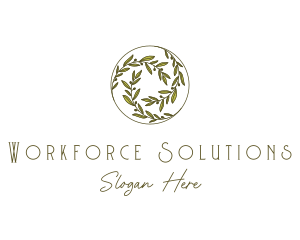 Natural Olives Circle logo design