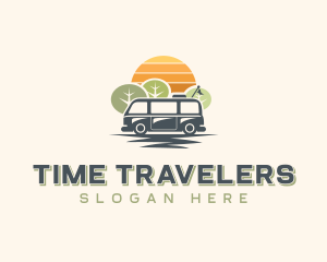 Minivan Road Trip Travel logo design