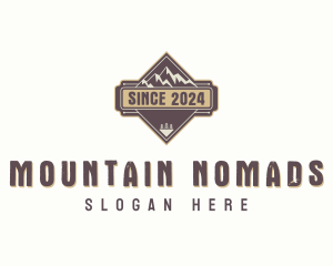 Forest Mountain Trekking logo design