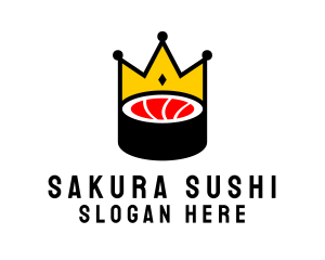 Crown Sushi Restaurant logo design