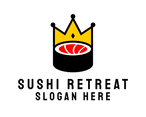 Crown Sushi Restaurant logo design