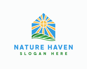 Sun Nature Home logo design