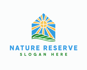 Sun Nature Home logo design