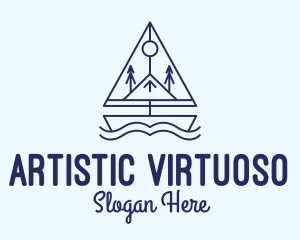 Vikings Sailing Boat logo design