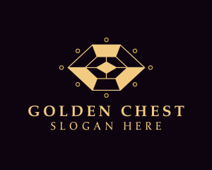 Golden Crystal Gem logo design