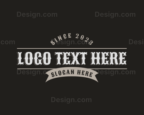 Rustic Masculine Business Logo