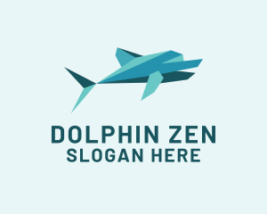 Dolphin Papercraft Origami logo