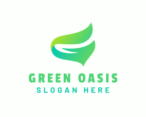 Green Sustainability Letter G logo design