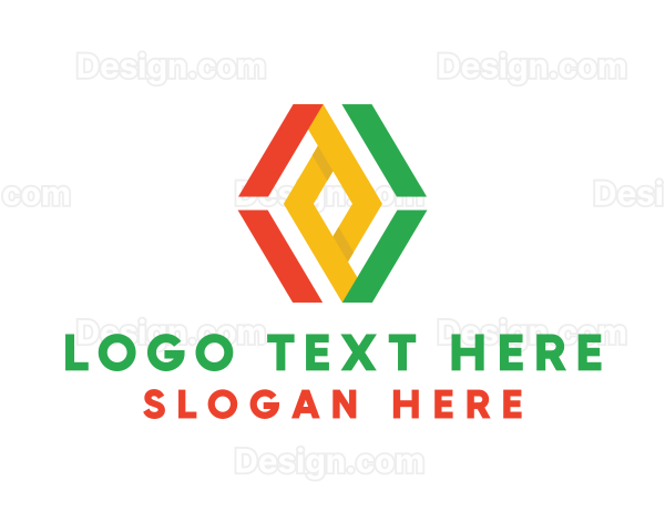 Geometric Reggae Business Logo