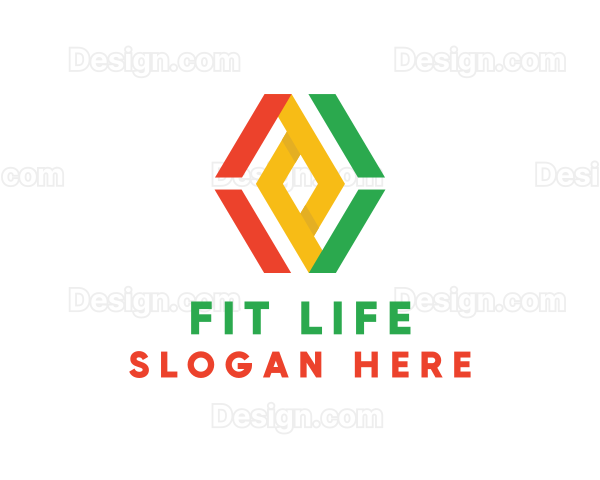 Geometric Reggae Business Logo