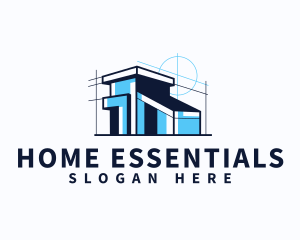 House Blueprint Architect logo design