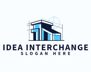 House Blueprint Architect logo design