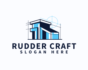 House Blueprint Architect logo design