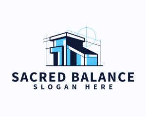 House Blueprint Architect logo design