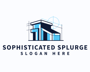 House Blueprint Architect logo design