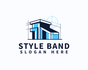 House Blueprint Architect logo design