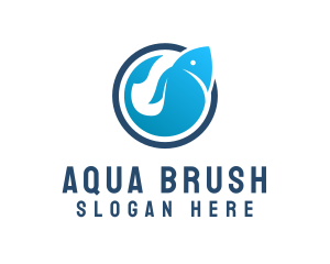 Blue Ocean Fishing  logo design