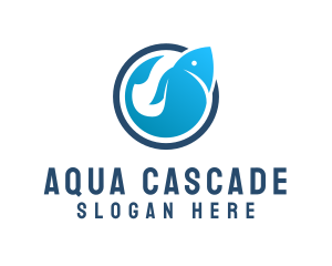 Blue Ocean Fishing  logo design