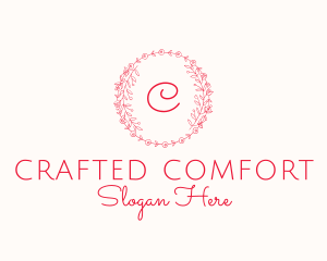 Floral Wreath Florist Boutique logo design