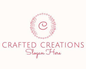 Floral Wreath Florist Boutique logo design