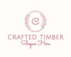 Floral Wreath Florist Boutique logo design