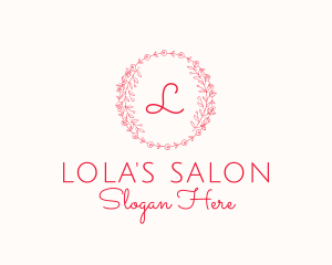 Floral Wreath Florist Boutique logo design