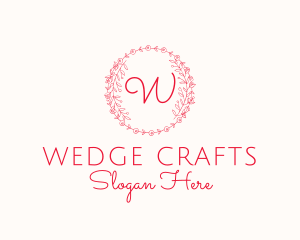 Floral Wreath Florist Boutique logo design