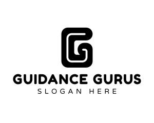 Unique Curve Letter G logo design