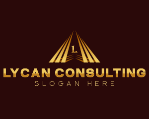 Corporate Industrial Pyramid logo design