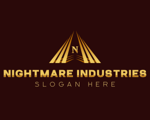 Corporate Industrial Pyramid logo design