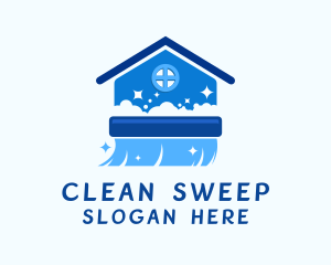 Broom Home Cleaning  logo design