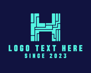 Digital Tech Letter H  logo