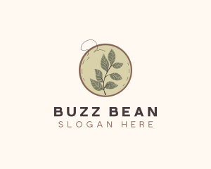 Botanical Leaf Embroidery logo design