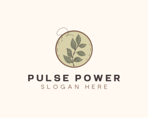 Botanical Leaf Embroidery logo design