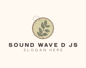 Botanical Leaf Embroidery logo design