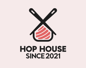 Sushi Bar House  logo design