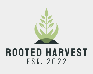 Farming Hand Plant  logo design