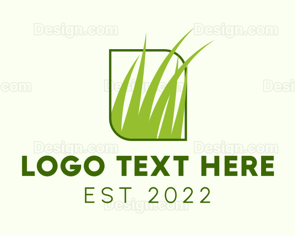 Green Grass Lawn Logo