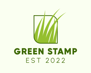 Green Grass Lawn logo design