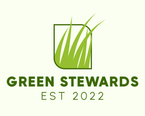 Green Grass Lawn logo design