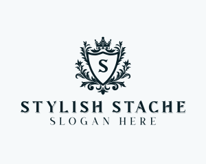 Stylish Royalty Shield logo design