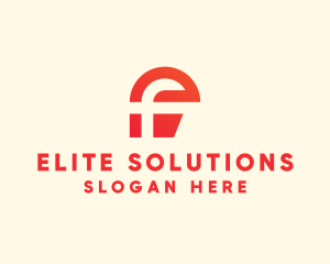 Digital Modern Letter F logo design