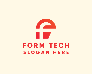 Digital Modern Letter F logo design