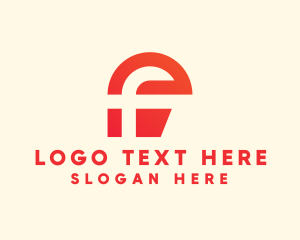 Digital Modern Letter F logo