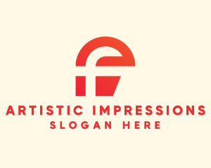 Digital Modern Letter F logo design