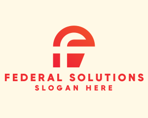 Digital Modern Letter F logo design