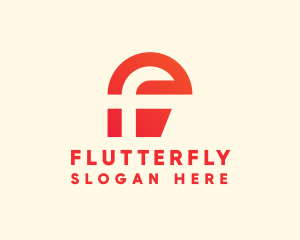 Digital Modern Letter F logo design