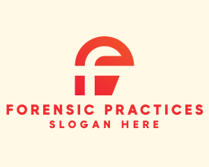 Digital Modern Letter F logo
